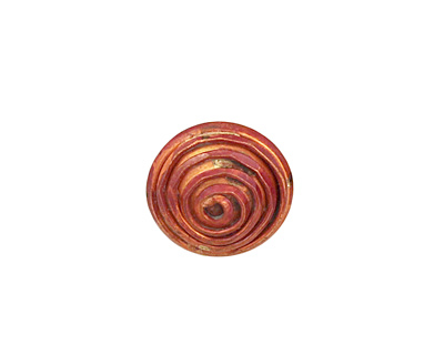 Patricia Healey Copper Small Spiral Button 15mm