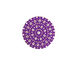 Lillypilly Purple Crochet Anodized Aluminum Disc 19mm, 24 gauge