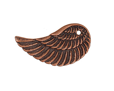 Antique Copper (plated) Wing 17x32mm
