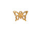 TierraCast Gold (plated) Petro Butterfly Charm 15x19mm