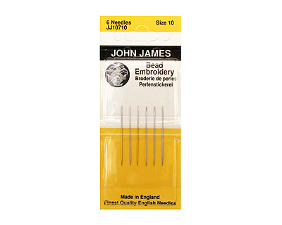 John James Size 10 English Bead Embroidery Needles