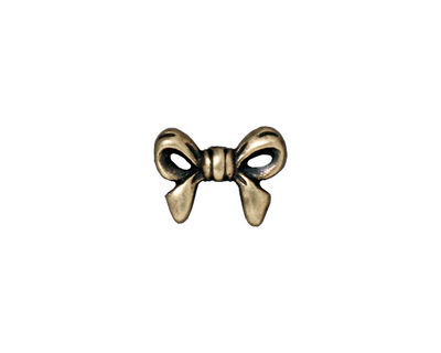 TierraCast Antique Brass (plated) Bow Bead 10x14mm