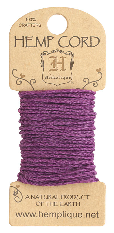 Dark Purple Hemp Twine 20 lb, 20 ft
