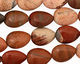 Red Bend Jasper Flat Teardrop 14x10mm