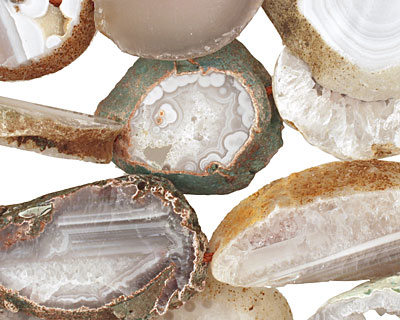 Gray Agate Natural Edge Freeform Pieces 35-42x27-35mm