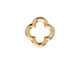 TierraCast Gold (plated) Medium Quatrefoil Link 16mm