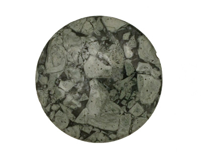 Silver Mist Jasper Puff Coin 40mm