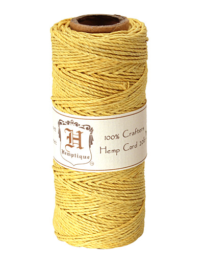 Yellow Hemp Twine 20 lb, 205 ft