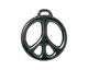 TierraCast Gunmetal Peace Pendant 24x27mm