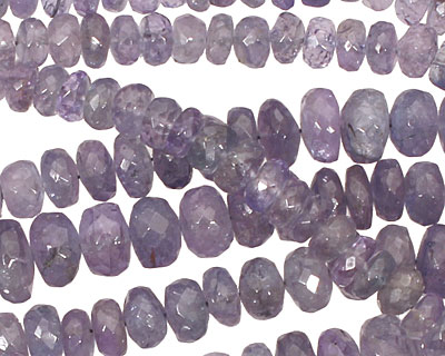 Tanzanite Faceted Rondelle Graduated 5-9mm