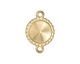 TierraCast Gold (plated) Twisted Round Frame Link 24x16mm