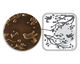 Vintaj DecoEmboss Die Cherry Blossom 2 3/8"x2 5/8"