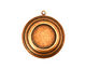 Stampt Antique Copper (plated) Stacked Circles Round Setting 13mm