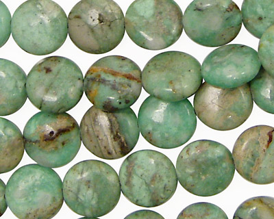 Variscite Puff Coin 10mm