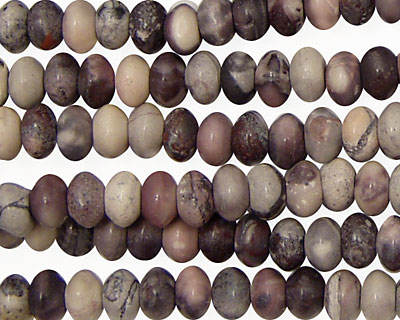 Porcelain Jasper Rondelle 6mm