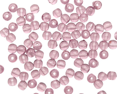 Czech Glass Mid. Amethyst Round 4mm