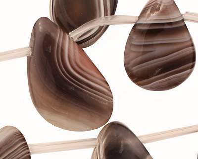 Botswana Agate Freeform Drop 14-19x23-30mm