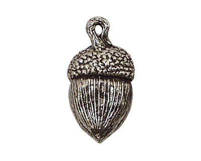 Green Girl Pewter Acorn Dangle 16x30mm