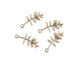 Stampt Antique Pewter (plated) Olive Branch Charm 6x15mm