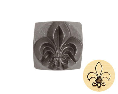 Fleur de Lis Metal Stamp 6mm