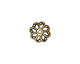TierraCast Antique Brass (plated) Open Scalloped Bead Cap 12mm