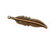 Stampt Antique Copper (plated) Feather 8x35mm