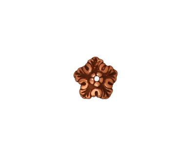 TierraCast Antique Copper (plated) Oak Leaf Bead Cap 4x10mm
