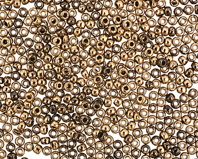 TOHO Gilded Marble Black Round 11/0 Seed Bead