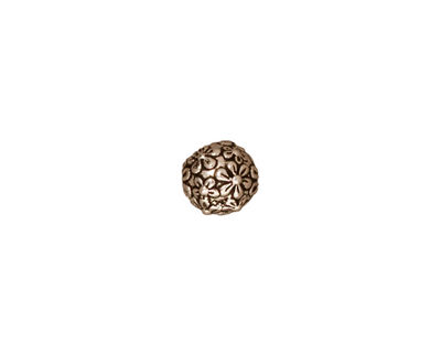 TierraCast Antique Silver (plated) Floral Round 8mm