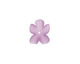 Matte Amethyst Lucite Hibiscus Flower 3x11-14mm