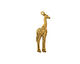 Stampt Antique Gold (plated) Giraffe Charm 7x23mm
