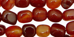 Carnelian (natural) Tumbled Nugget 8-11x7-10mm