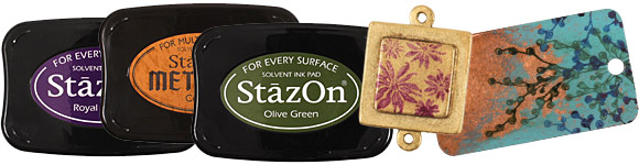 StazOn Inks and Metal