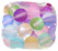 Multi-Color Tumbled & Matte Glass