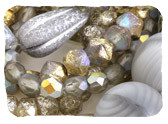 Gray & Smoky Czech Glass Beads