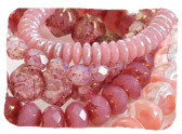 Pink Czech Glass Beads