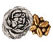 Metal Botanical Beads