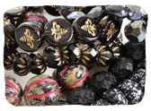 Black Czech Glass Beads