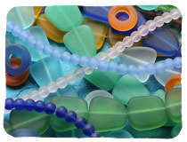 Tumbled & Matte Glass Beads