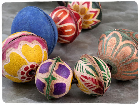 Leather Beads