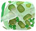 Green Tumbled & Matte Glass Beads