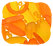 Orange Tumbled & Matte Glass Beads