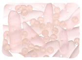 Pink Tumbled & Matte Glass Beads