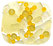 Yellow Tumbled & Matte Glass Beads